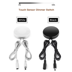 DC12V-24V 60W LED Dimmer Panel Switch Penetrable 25mm Wood Glass Acrylic Touch& Hand Sweep Sensor Stepless Dimming For LED Light
