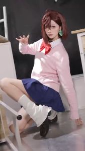 【Ship locally】【READY STOCK】Anime DAN DA DAN Cosplay Momo Ayase Costume Wig Uniform Set Men Women Party Outfit