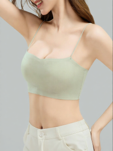 Nanjiren | Slim Strap Backless Invisible Bra