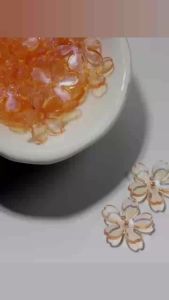 DIY hoa 5 cánh 3D bằng acrylic trong suốt 18mm phụ kiện trang sức thủ công tự làm