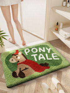 Water Absorbing Anti-Slip Bathroom Mat Thick Velvet Cartoon Cat
