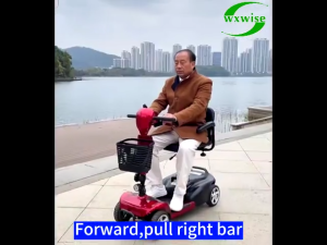 COVNBXN Mobility Scooter Fordable Scooter4 Wheels Battery Scooter Senior PWD Scooter Rechargeable