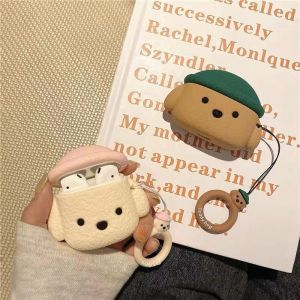 3D Cute Cartoon Earphone Case for Apple Airpods Pro 2 Wireless Headphone Box Soft Silicone Earbuds Protective Cover for Airpods 1 2 3