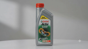 Castrol Activ 4T 20W-40 Motorcycle Engine Oil 1L with ActiBond Molecules 3 Step Protection for 4-Stroke Motor Bike 100% original