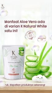 K Natural White Sabun Mandi Cair Aloe Vera Pouch 400ml