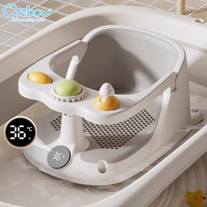 Orzbow Newborn Bath Seat Childrens Bath Tub Fully Enclosed Seat anti Slip Bath Bench Baby Bath Chair Baby Bathtub Stand