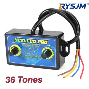 RYSJM | 36 Sound Musical Electronic Horn Controller Pro Multi Tones Car Horn Speaker Control Unit with Volume Switching 12-24V For Cars