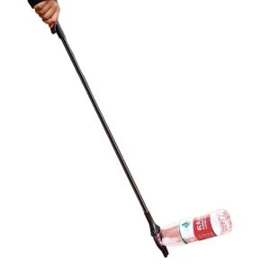 Stainless Steel Long Handle Trash Clamp Hygienic Wastebasket Tongs Rustproof Toilet Cleaning Tool Household Garbage Grabber