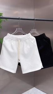 Short Shorts Mens 3D Diamond Pattern Cleanfit Simple Casual Mens Five-point Shorts