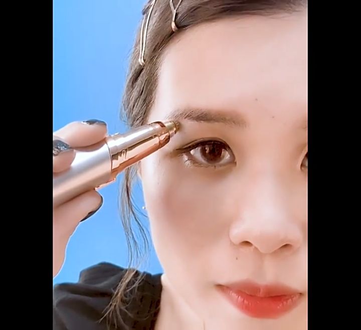 Eye Rozor Painless Electric Eyebrow Trimmer Rechargeable Hair Remover Eyebrow ...