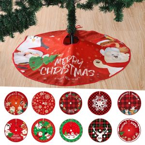 VIKAMA Christmas Tree Skirt with Festive Motifs Ideal for Home Holiday Parties and Gatherings Atmospheric Decorative Accent