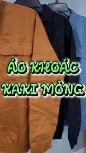 Áo khoác kaki nam LIYORSHOP áo khoát 2 lớp cổ đứng áo có 2 túi rộng - bo tay giữ form -nút áo- thiết kế nam tinh và lịch lãm - AKK4001