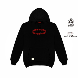 Aerostreet Hoodie Vasco Hitam Sweater Jumper CAAAA