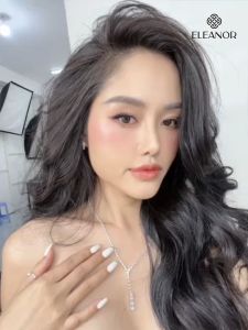 Dây chuyền bông tai vòng tay nữ Eleanor Accessories bộ trang sức đính đá sang trọng phụ kiện trang sức 5124