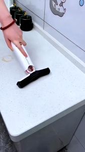 Cây lau kính tự vắt mini gấp gọn dụng cụ lau vệ sinh bàn bếp bàn làm việc kính ô tô mút bọt biển siêu thấm hút nước