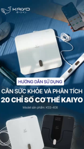 Cân Sức Khoẻ Và Phân Tích 20 Chỉ Số Cơ Thể Kaiyo Tích Hợp Các Chế Độ Thông Minh
