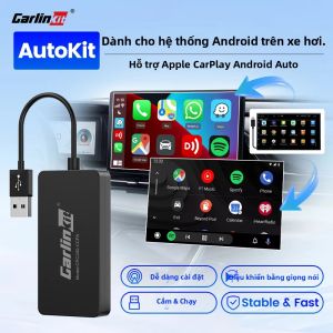 CarlinKit | CarlinKit Android Auto Wireless CarPlay Adapter USB Dongle Mirrorlink Hỗ Trợ Spotify Waze Google Maps Cho Hệ Thống Xe Hơi Android 4.4+