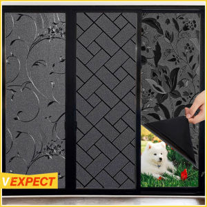 Blackout Window Sticker Film Privacy Window Film Sticker Total Blackout Frosted Glass Sticker Tinted Tingkap Rumah