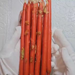 Orange candle na may Dahon ng laurel attract money dream house & car 10PCS