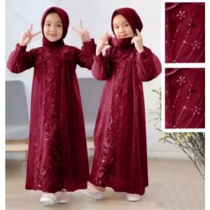Kebaya Anak Perempuan Gamis Liana Kids Gaun Pesta Kondangan Usia 3-12 Tahun Kekinan Terbaru