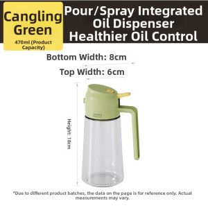 COOKER KING | Leakproof Glass Oil Sprayer Bottle
