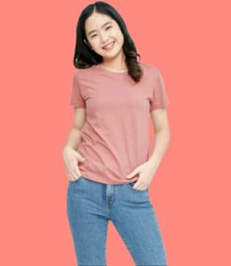 Kaos Wanita polos Lengan Pendek bahan Cotton Combad 24s premium