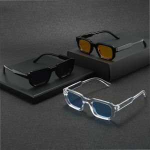 3-piece Set of Square Frame Neutral Glasses Stylish and Versatile Suitable for Daily Wear or Photography The Perfect Gift Choice