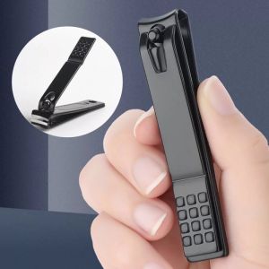 SURABAYA - Gunting Kuku Hitam Black Besar Jumbo Stainless Manicure Pedicure 8CM ANTI KARAT