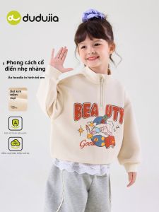 DUDUJIA | Áo Hoodie Cổ Trung Nữ Thời Trang Mùa Thu