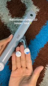 AOKI Lampu LED Magnet Dinding Serbaguna Rechargable USB Warna Aesthetic Led tabung multi warna tahan lama tombol sentuh