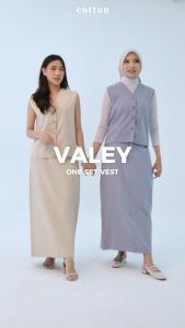 Cotton Inch - Valey One Set Rompi Vest Rok Maxi Wanita