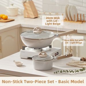 CAROTE | Non-Stick Light Pot and Pan Set