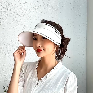Topi Sunvisor Lipat Pelindung Matahari Topi Pantai Lipat Anti UV