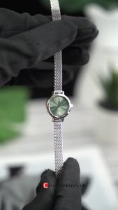 Jam Tangan Wanita Alexandre Christie Passion AC 2B35 LHBSSGN Green Dial Silver Stainless Steel Strap