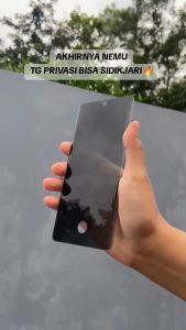 Kaca Tempered UV Anti Spy untuk Smartphone Xiaomi Redmi Note & Samsung Galaxy