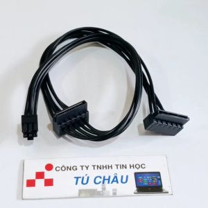 Cáp 6 Pin Sata / Mini 6 Pin ra 2 Sata (Cáp dài 45Cm - Mini 6 Pin (5mm x 8mm)