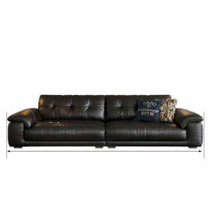 Pashaman | Vintage Style Designer Leather Sofa for Small Living Rooms