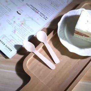 Disposable Biodegradable Wooden Spoons Eco-Friendly