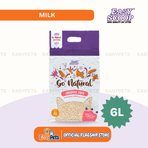 Easy Scoop Go Natural Tofu Cat Litter Plant-Based 6L (Milk Peach Coffee Green Tea) | Easypets