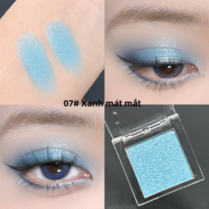 Phấn Mắt Lấp Lánh Màu Xanh Lá Cây Bạc Hà Chống Thấm Nước Màu Xanh Lá Cây Đơn Màu Pha Lê Trang Điểm Mắt Màu Xanh Táo