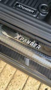 MITSUBISHI XPANDER 2018 - 2027 OEM DOOR SIDE STEPSILL SCUFF PLATE CARBON / BLACK