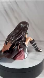 Action Figure Kimetsu No Yaiba Demon Slayer Nezuko Kamado Sitting Mainan Hot Toys Anime Pajangan Dashboard Mobil