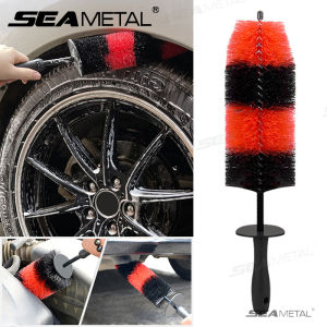 SEAMETAL Car Wheel Rim Tire Brush 360° Bendable Scrub Cleaner Duster Car Tyre Hanging Cleaning Detailing Cleaning Brush