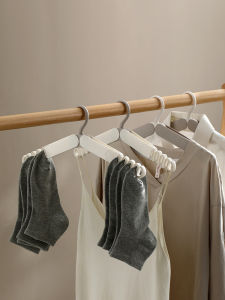 Portable Folding Clothes Hanger Travel Student Dormitory Balcony Drying Rack Multi-Functional with Clip Plastic Coat Hook