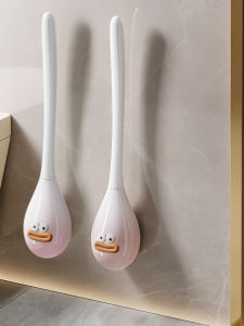 ECEJU | New 2025 No-Blind-Spot Wall-Mounted Toilet Brush with Silicone Round Head
