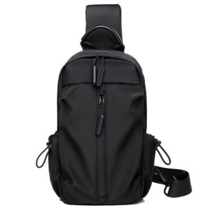 Mens Multifunction Shoulder Bag Waterproof Cross Body Sling Chest Bags USB Travel Crossbody Pack Casual Messenger Pack For Male