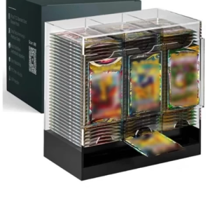 3 Slot Booster Pack Dispenser Practical Acrylic Card Pack Display Case Transparent Card Dispenser