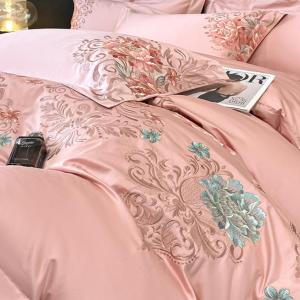 A-Class 200-Thread Count Long-Staple Cotton Four-Piece Set Pure Cotton Embroidered Bedding Set for Maternity And Infants