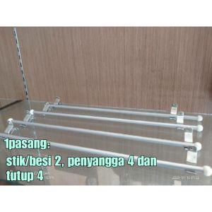 GORDEN KUPU KUPU /HORDENG JENDELA MINIMALIS IKAT PITA BUNGA SHABY
