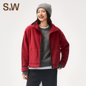 S&W | Womens Warm Outdoor Jacket with Collar Thick Fleece